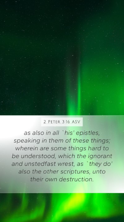 2 Peter 3:16 ASV Bible Verse Image