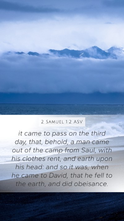 2 Samuel 1:2 ASV Bible Verse Image
