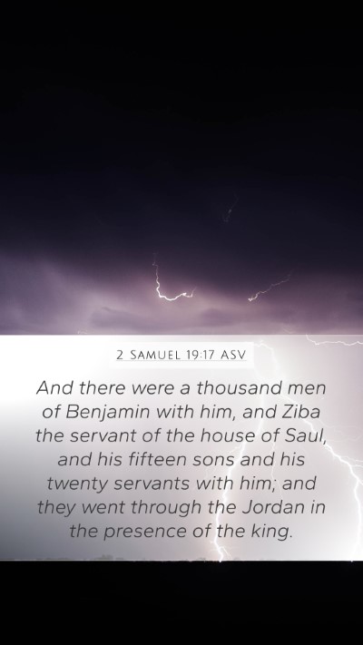 2 Samuel 19:17 ASV Bible Verse Image