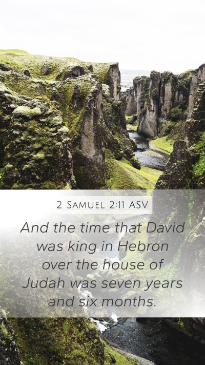 2 Samuel 2:11 ASV Bible Verse Image