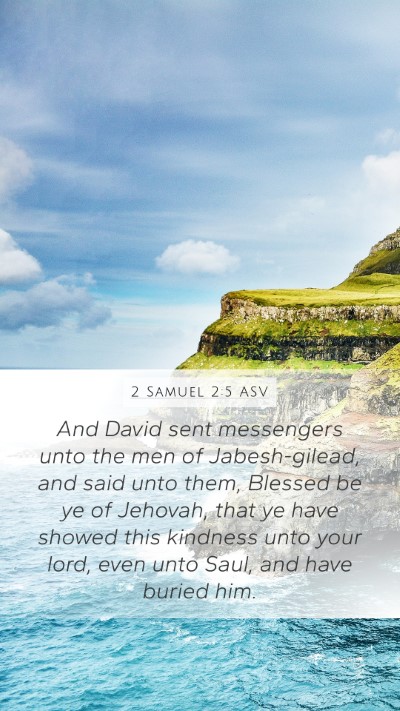 2 Samuel 2:5 ASV Bible Verse Image