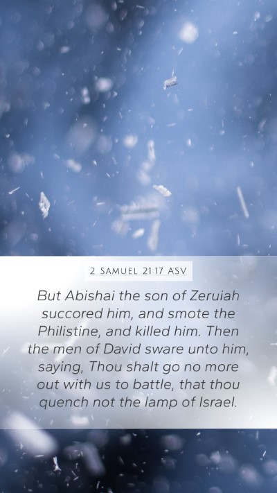 2 Samuel 21:17 ASV Bible Verse Image