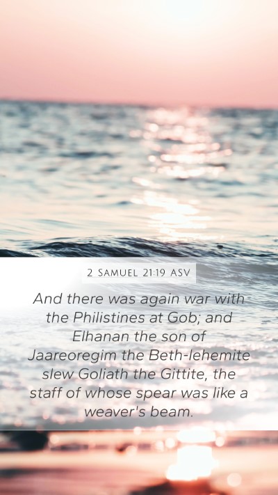 2 Samuel 21:19 ASV Bible Verse Image
