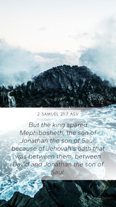 2 Samuel 21:7 ASV Bible Verse Image