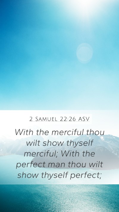 2 Samuel 22:26 ASV Bible Verse Image