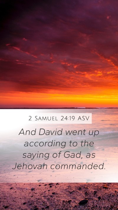 2 Samuel 24:19 ASV Bible Verse Image
