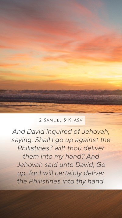 2 Samuel 5:19 ASV Bible Verse Image