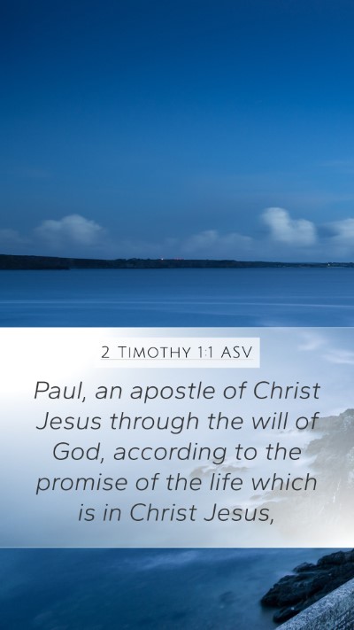 2 Timothy 1:1 ASV Bible Verse Image