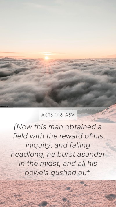 Acts 1:18 ASV Bible Verse Image