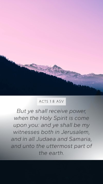 Acts 1:8 ASV Bible Verse Image