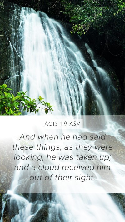 Acts 1:9 ASV Bible Verse Image
