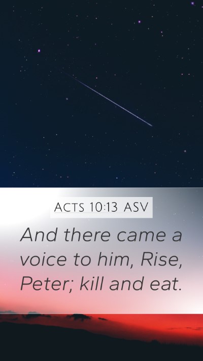 Acts 10:13 ASV Bible Verse Image