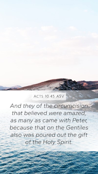 Acts 10:45 ASV Bible Verse Image