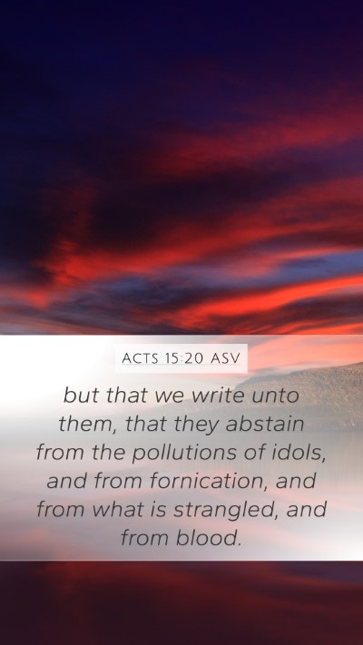 Acts 15:20 ASV Bible Verse Image