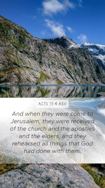 Acts 15:4 ASV Bible Verse Image