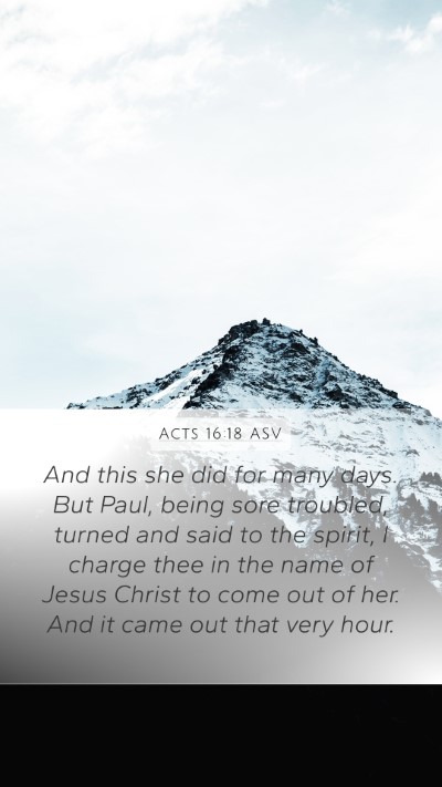 Acts 16:18 ASV Bible Verse Image