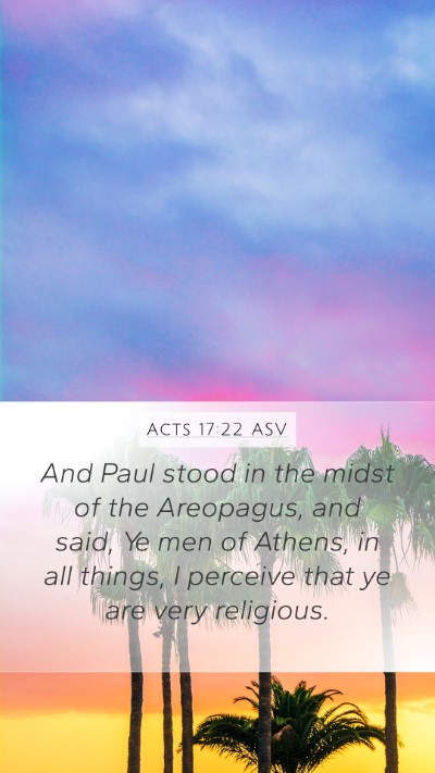 Acts 17:22 ASV Bible Verse Image