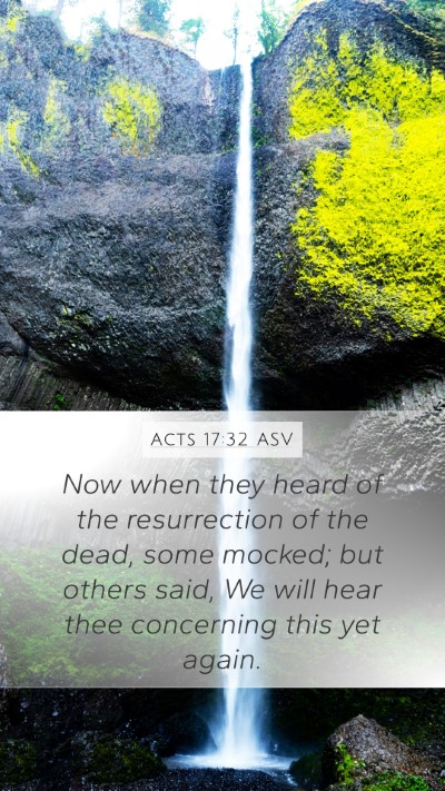 Acts 17:32 ASV Bible Verse Image