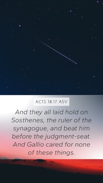 Acts 18:17 ASV Bible Verse Image