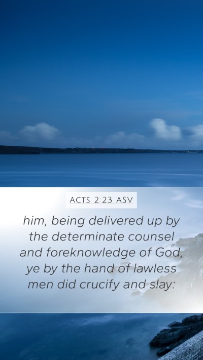 Acts 2:23 ASV Bible Verse Image