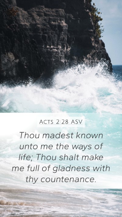 Acts 2:28 ASV Bible Verse Image