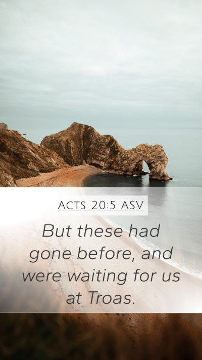 Acts 20:5 ASV Bible Verse Image