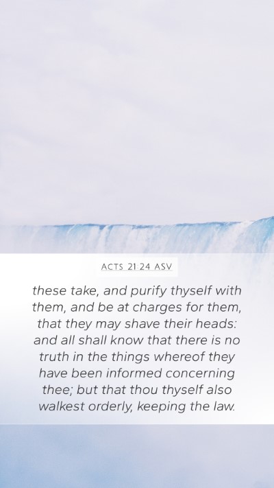 Acts 21:24 ASV Bible Verse Image