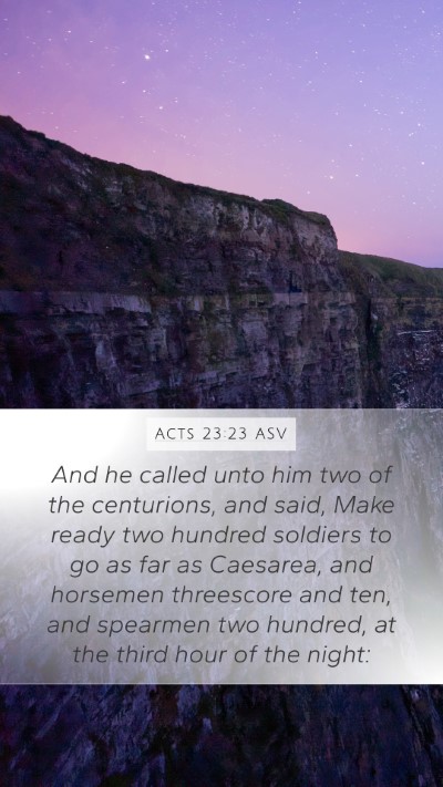 Acts 23:23 ASV Bible Verse Image