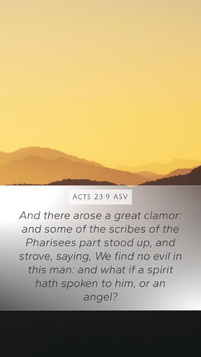 Acts 23:9 ASV Bible Verse Image