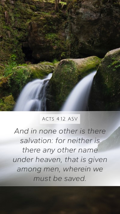 Acts 4:12 ASV Bible Verse Image