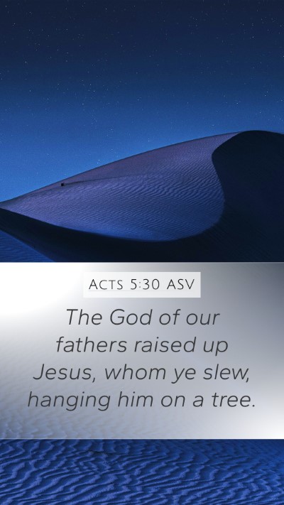 Acts 5:30 ASV Bible Verse Image