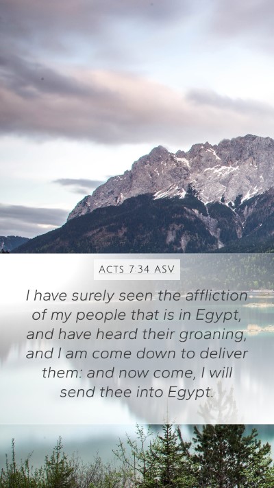 Acts 7:34 ASV Bible Verse Image