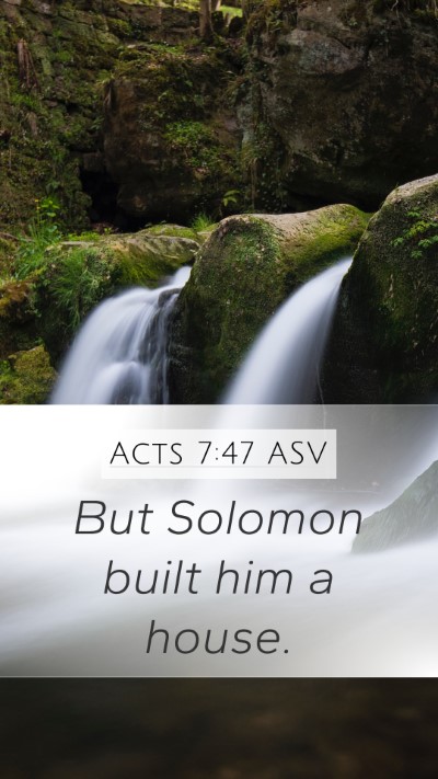 Acts 7:47 ASV Bible Verse Image