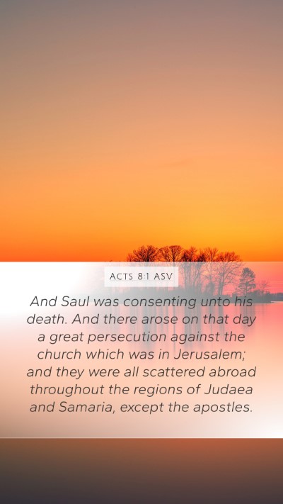 Acts 8:1 ASV Bible Verse Image