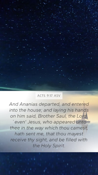 Acts 9:17 ASV Bible Verse Image