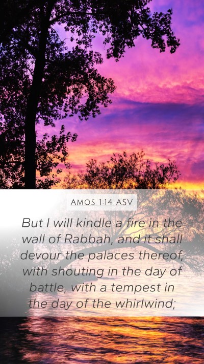 Amos 1:14 ASV Bible Verse Image