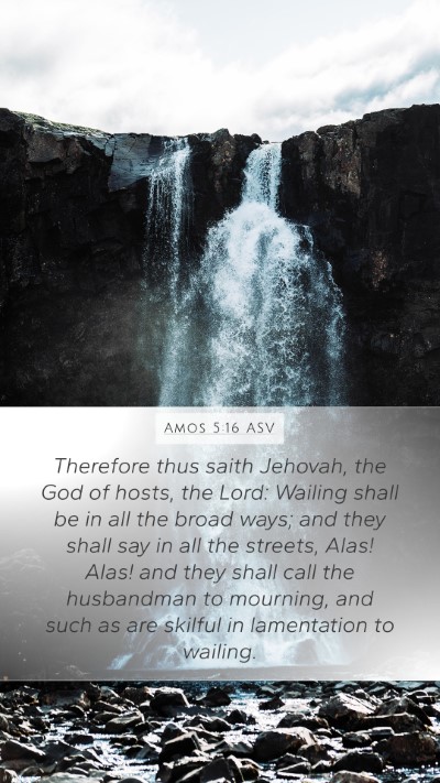 Amos 5:16 ASV Bible Verse Image