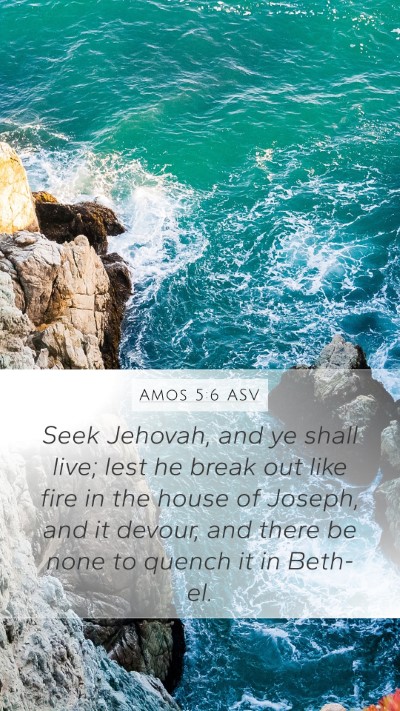 Amos 5:6 ASV Bible Verse Image