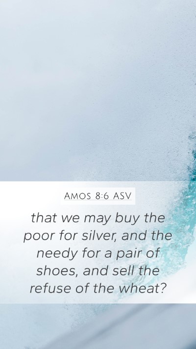 Amos 8:6 ASV Bible Verse Image