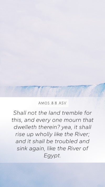 Amos 8:8 ASV Bible Verse Image
