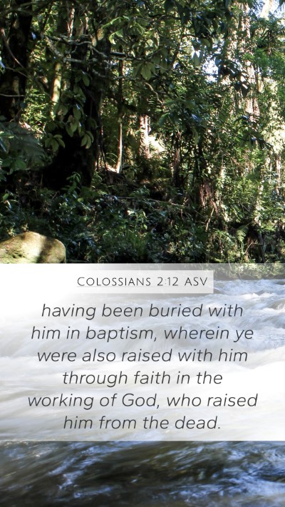 Colossians 2:12 ASV Bible Verse Image