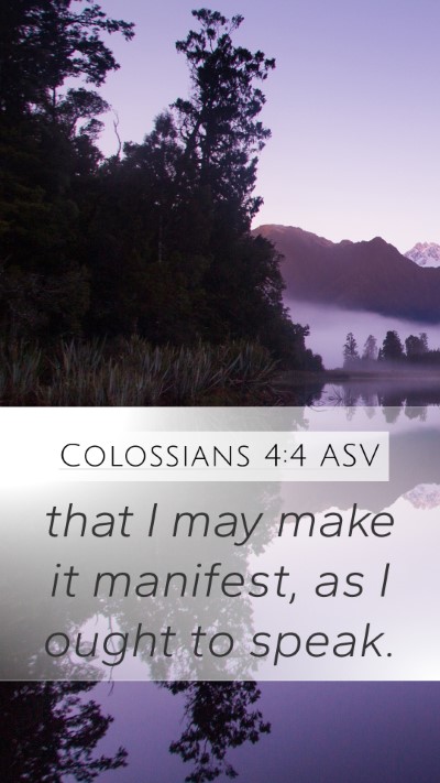 Colossians 4:4 ASV Bible Verse Image