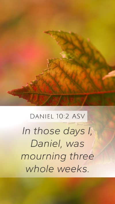 Daniel 10:2 ASV Bible Verse Image
