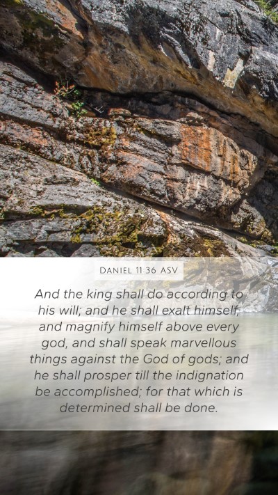 Daniel 11:36 ASV Bible Verse Image