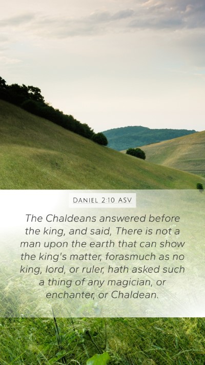 Daniel 2:10 ASV Bible Verse Image
