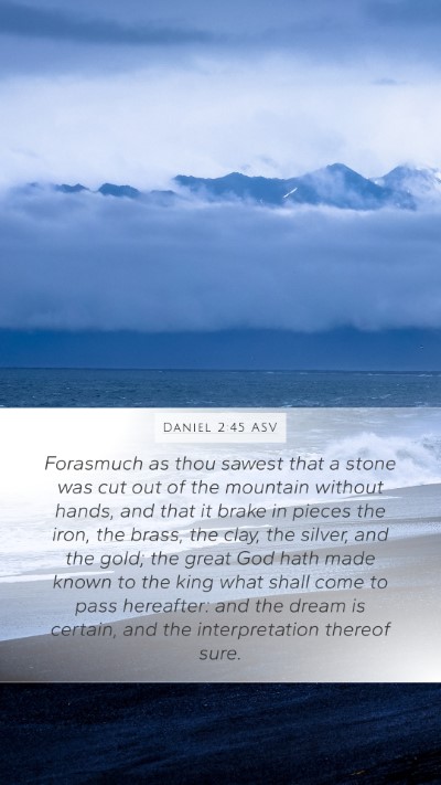 Daniel 2:45 ASV Bible Verse Image