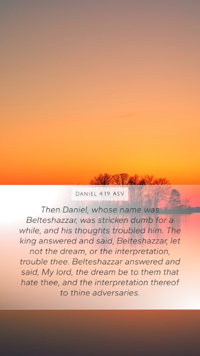 Daniel 4:19 ASV Bible Verse Image