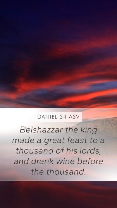 Daniel 5:1 ASV Bible Verse Image