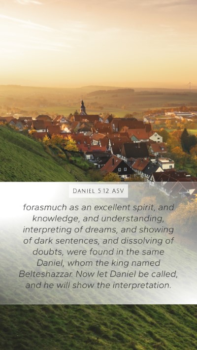 Daniel 5:12 ASV Bible Verse Image
