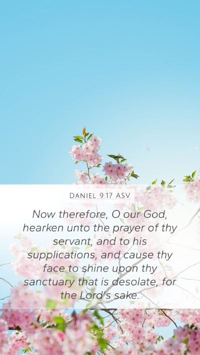 Daniel 9:17 ASV Bible Verse Image